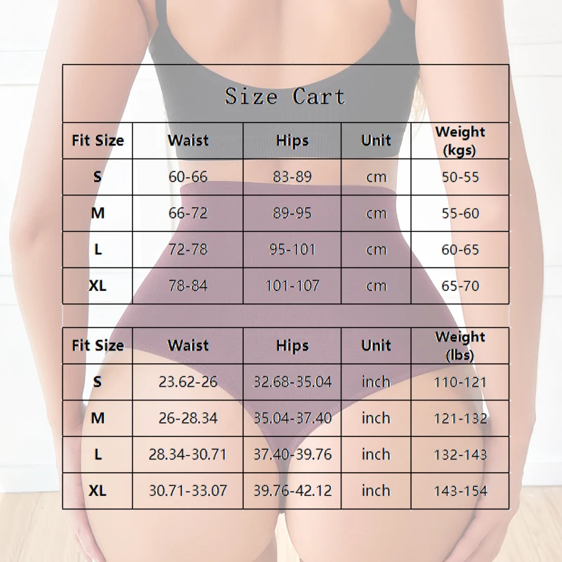 High Waist Sexy Shapewear Women G-String Thongs Elastic Slimming Underwear Tummy Control Bodysuit Female Soft Intimates Lingerie