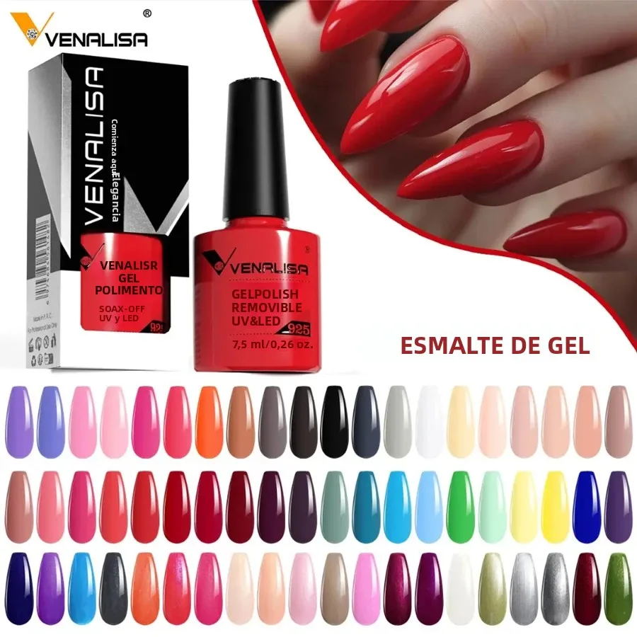 Venalisa, 7,5 ml, esmalte de uñas en Gel UV brillante a la moda, cosméticos, arte de uñas, manicura, uñas en Gel, puntas de esmalte de uñas