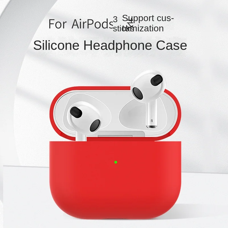 Protective Case for Airpods 3 Silicone Solid Color Split Ultra-thin Protective Case for Airpods 3 Headphone Case