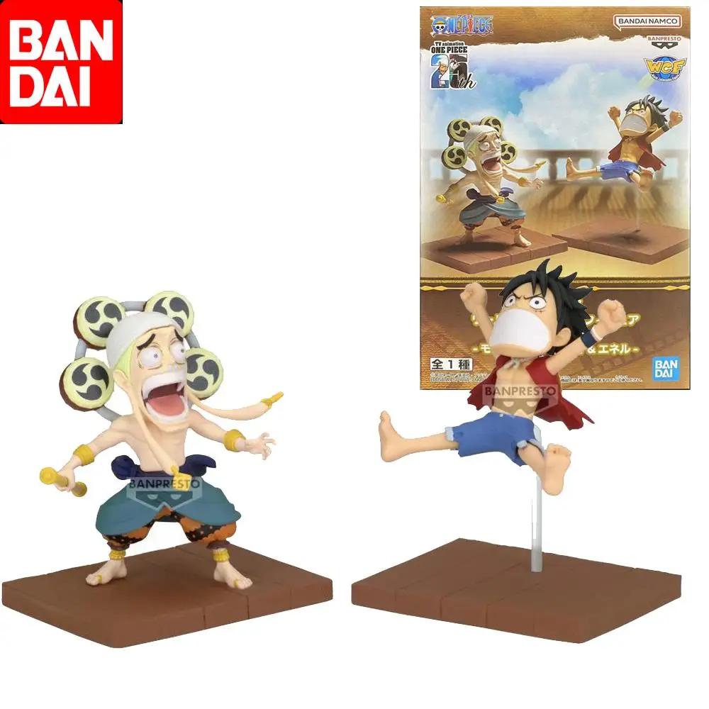 

Bandai Original WCF ONE PIECE Eneru Monkey D. Luffy Anime Action Figure Toys For Boys Girls Kids Children Birthday Gifts Model