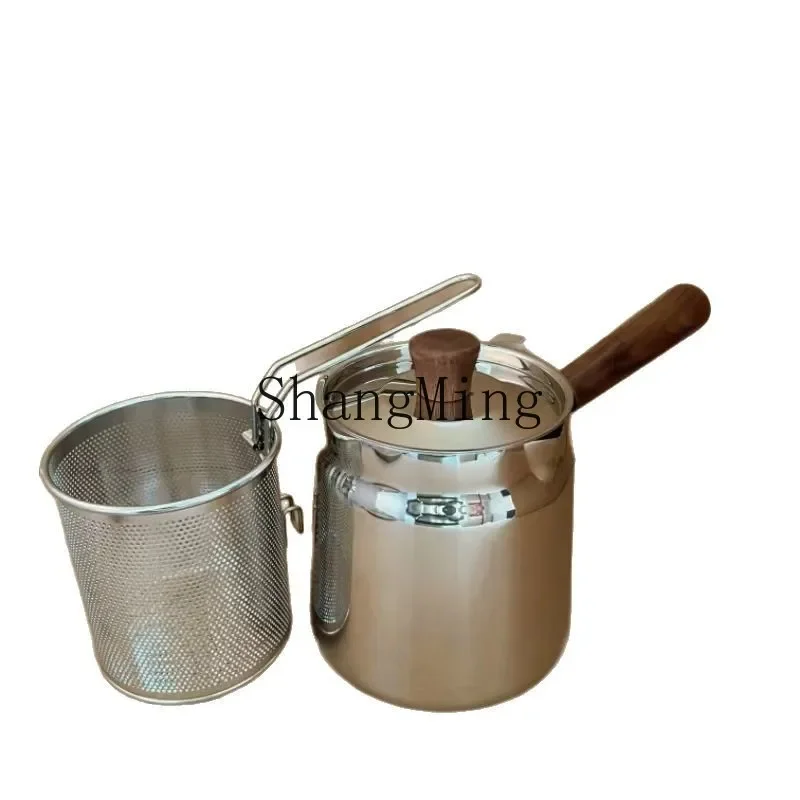 CLL stainless steel fryer household small heightening and deepening induction cooker with filter