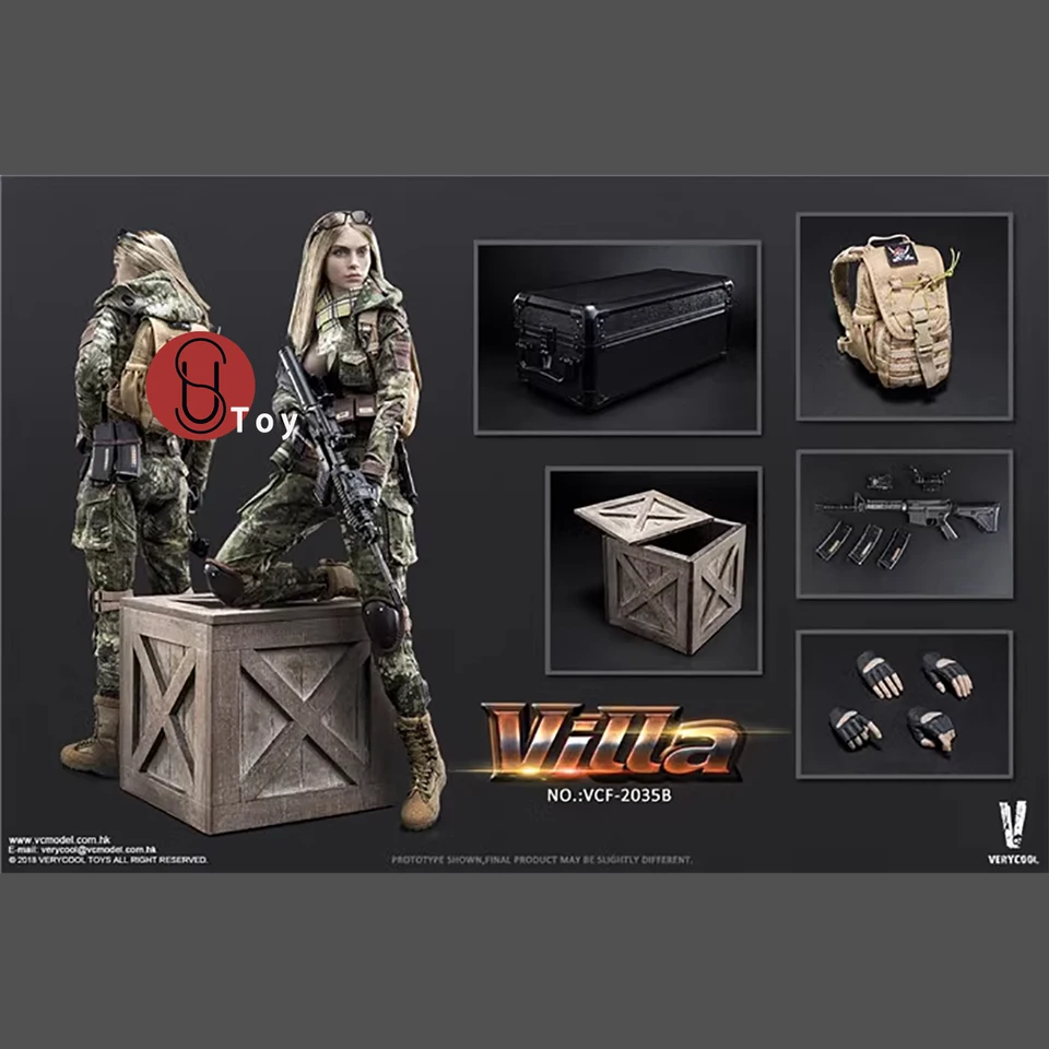 VERYCOOL VCF-2031 VCF-2035 A/B 1/6 Villa Sisters Police Black