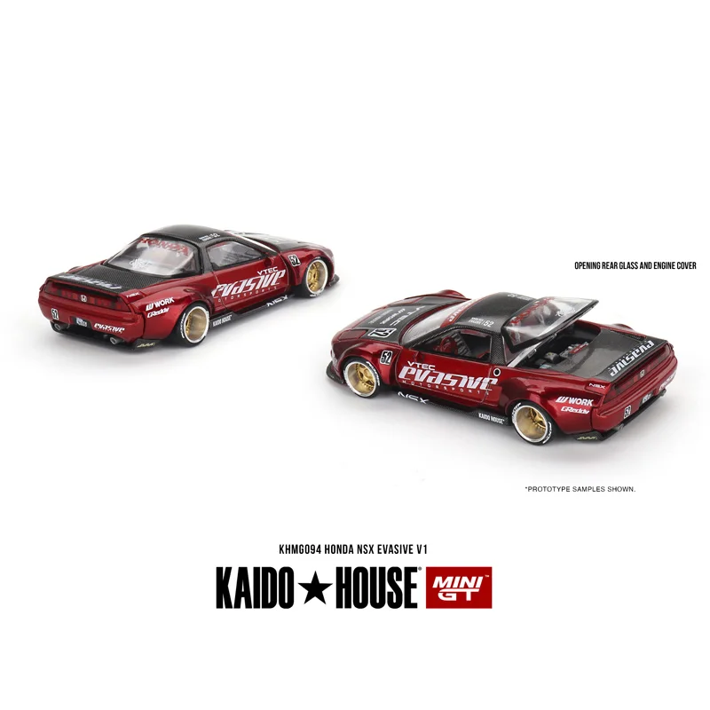 TSM MINI GT KAIDO HOUSE open back cover 1:64 Honda NSX headlights can jump alloy car model