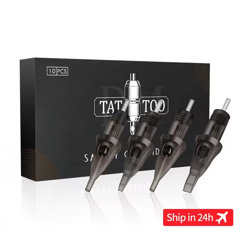 

10pcs Cartridge Tattoo Needles RL RS RM M1 Disposable Sterilized Safety Tattoo Needle For Cartridge Machines Grip