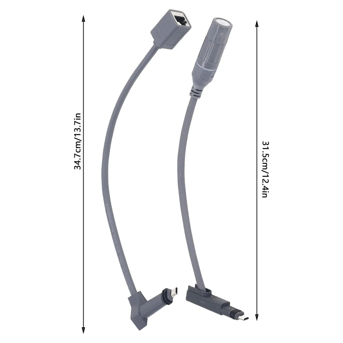 ConnectorMale to RJ45 อะแดปเตอร์,RJ45-1 RJ-2 สาย RJ45 หญิง, 24AWG 1200Mbps สายกันน้ํา RJ45 อะแดปเตอร์สําหรับ Router