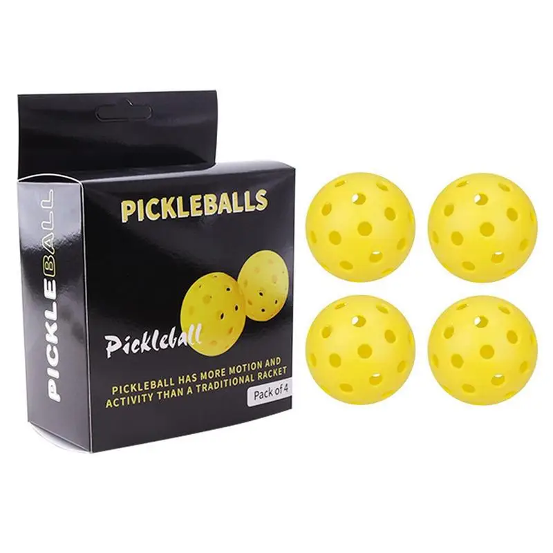 Franklin Pickleball | 4pcs Outdoor Balls | Golf Ball Excellent Spin And Balanced Flight With Rotational Molding Technology For B