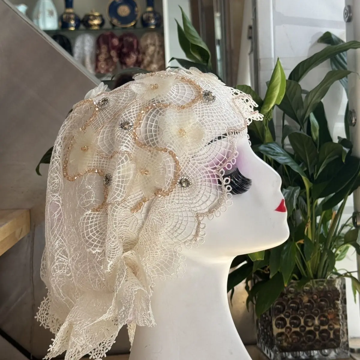 

Hijab Muslim Women Shawl Headscarf Luxury Tassels Scarf Malaysia Prayer Kufi Islam Saudi Arabia Lace Turban