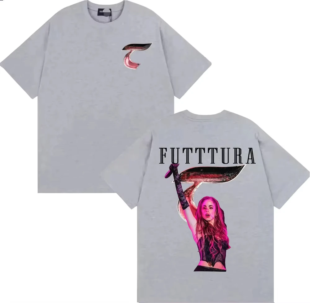 남녀 빈티지 감성 하이 스트리트 티셔츠 티니 스토젤 푸투라 투어 2025 그래픽 티셔츠 100% 면 반팔 티셔츠