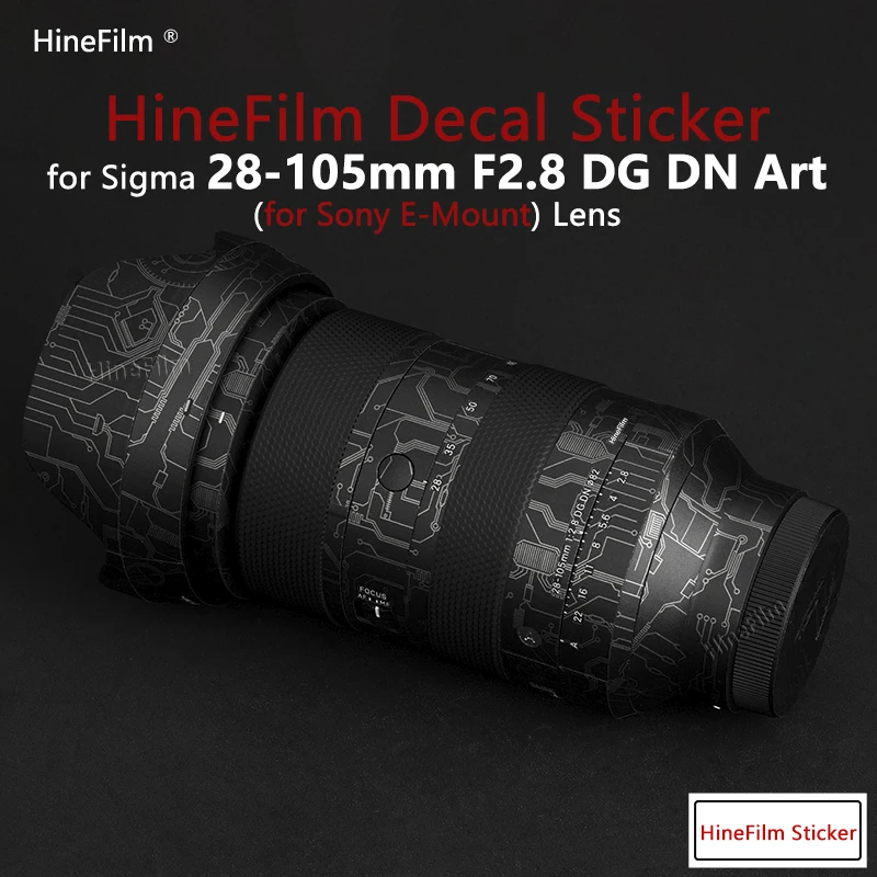 

Hinefilm Lens Skin for Sigma 28-105 f2.8 Sony Lens Sticker 28105 F2.8 skin Protector Cover 28 105 Wrap Cover 28-105f2.8 Skin