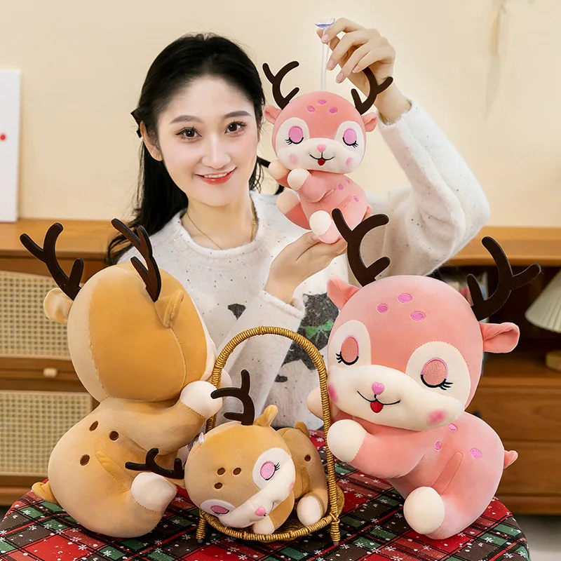 Kawaii تزلف ألعاب من نسيج مخملي محشوة دمية لطيف عنق الرحم لعبة لينة للأطفال هدية عيد ميلاد لونين متعدد الحجم ديكور المنزل