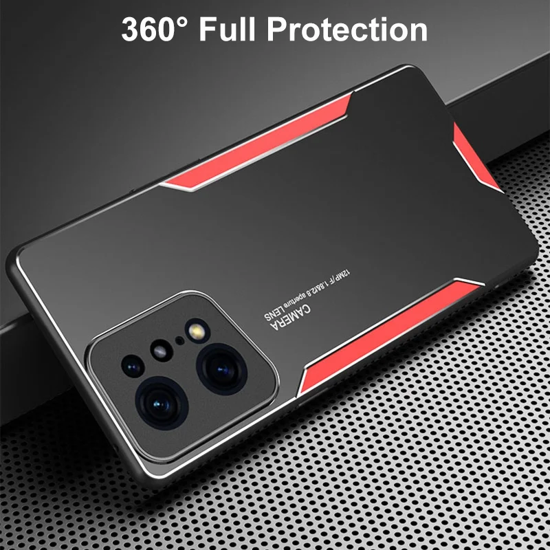 Aluminum Metal Case For OPPO K9 Pro A36 A76 A96 A74 A94 A95 A15 A15S Cover Matte Phone Case For OPPO Find X5 Pro X2 X3 Lite Neo