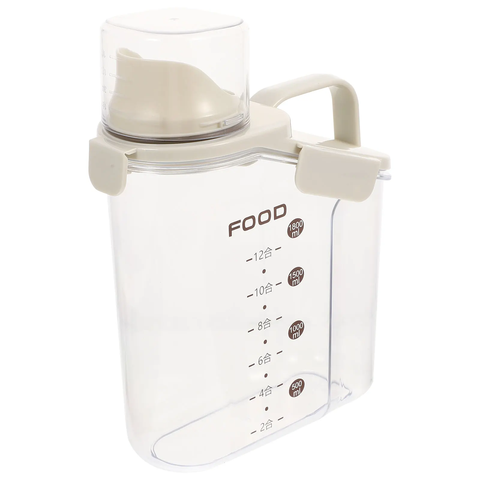 

Storage Jars Flour Container Large Bin Meal Prep Portable Can Dried Food Jar Grain Tank Safe Handheld Tea Storage Containers