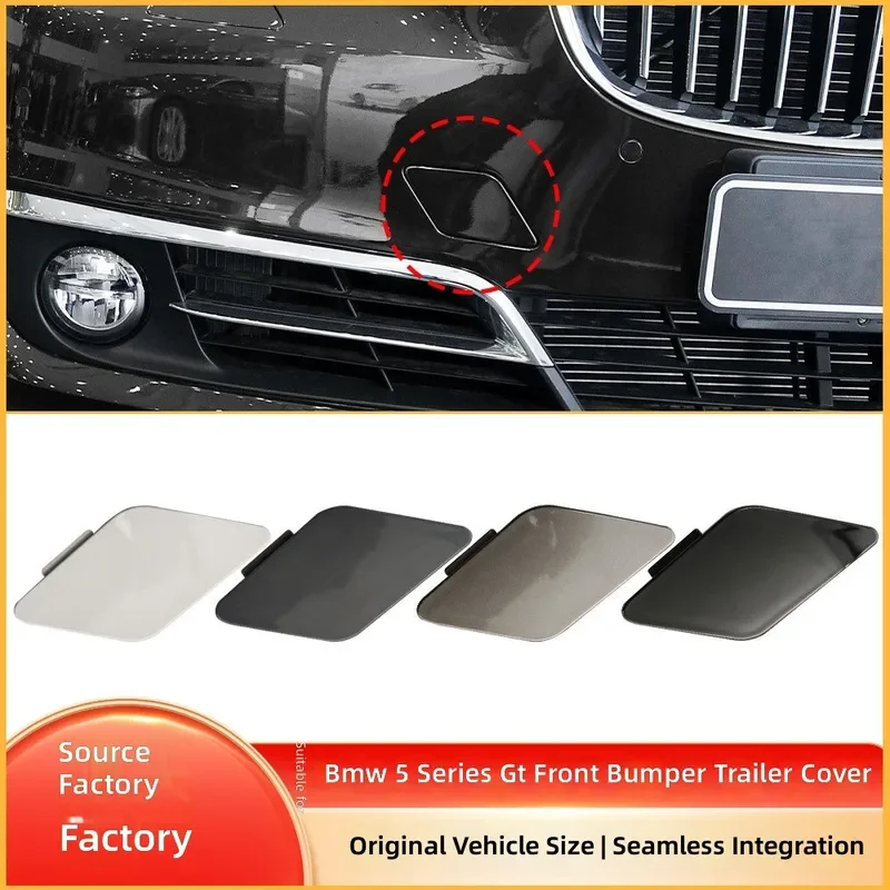 For BMW F07 5 Series GT Front Bumper Trailer Tow Hook Cover 51117332667 Front Bar Traction Hole Cap Replacement