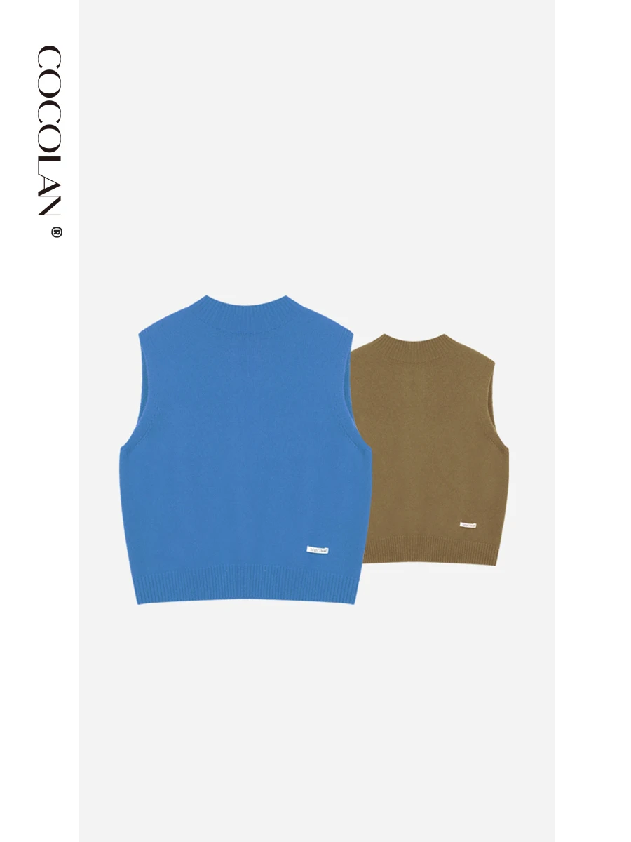 

Dopne 00% Wool Svel Open Cardigan Women's Casual Simple Vest Autumn 2025 Skin-friendly Comfortable Knitted Sweater