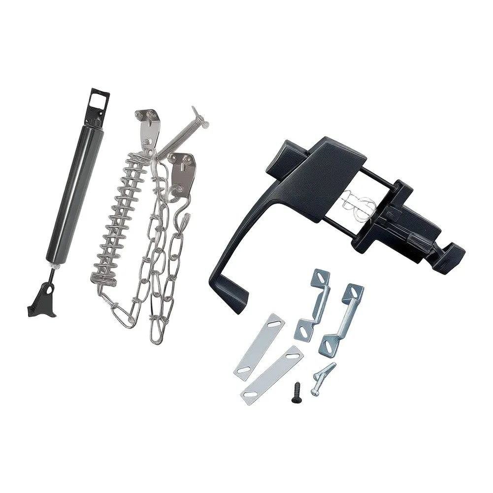 Air Operated Door Closer And Handle Set Screen For Storm Door Hardware Kit For Home Security And Smooth Closure Replacement
