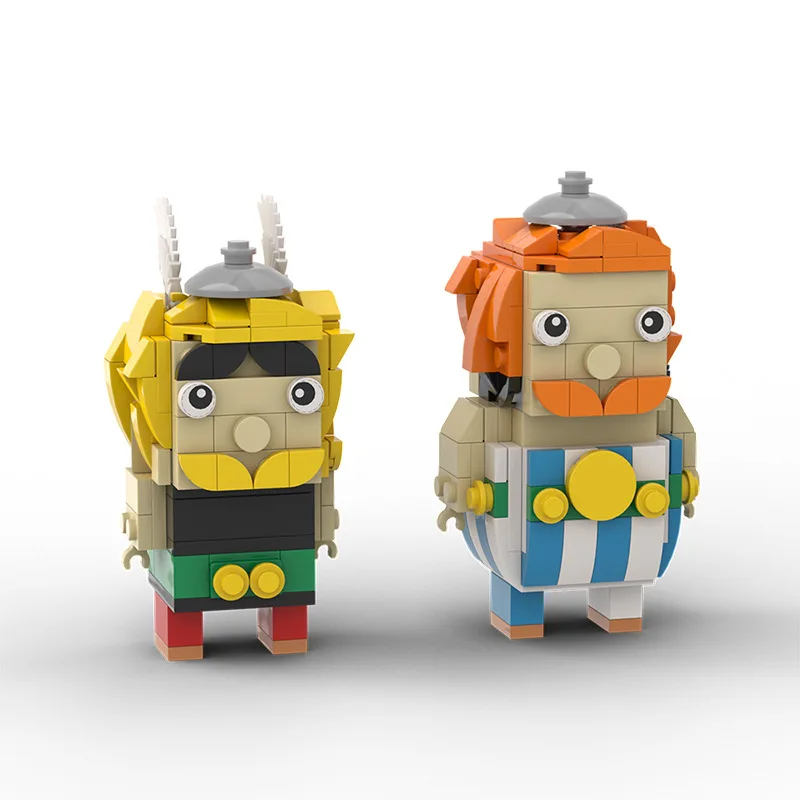 

Anime Action Figures Asterixs and Obelixs Brickheadz Comic Character Doll Building Blocks Education Toys For Children Birthday