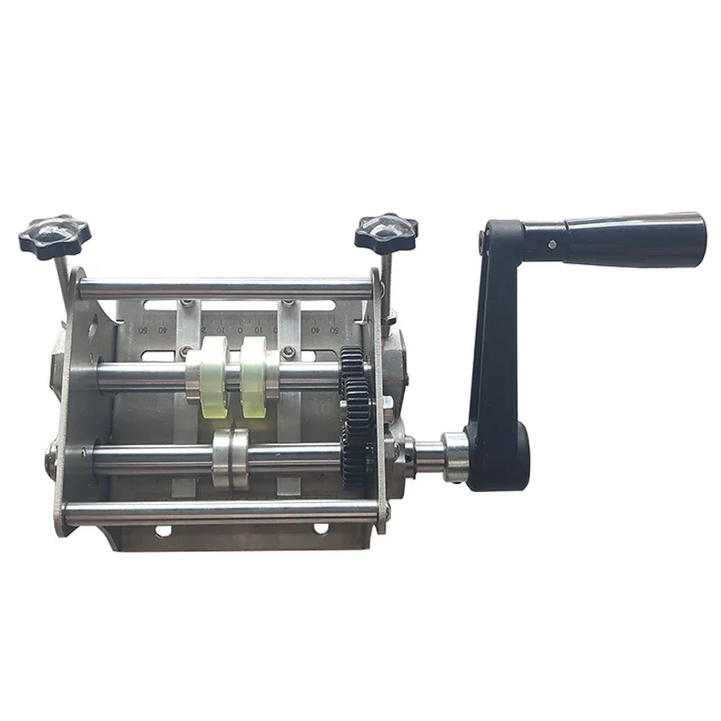 Mini hand crank electric edge banding strip edge banding belt slitting machine dust-free cutting burr-free