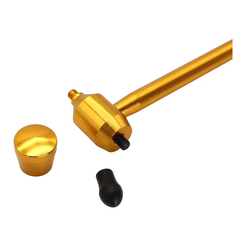 Car Body Dent Repair Tool Adjustable Aluminum Hammer with 7 Non-Marring Soft Rubber Tapping Heads for Hail Damage