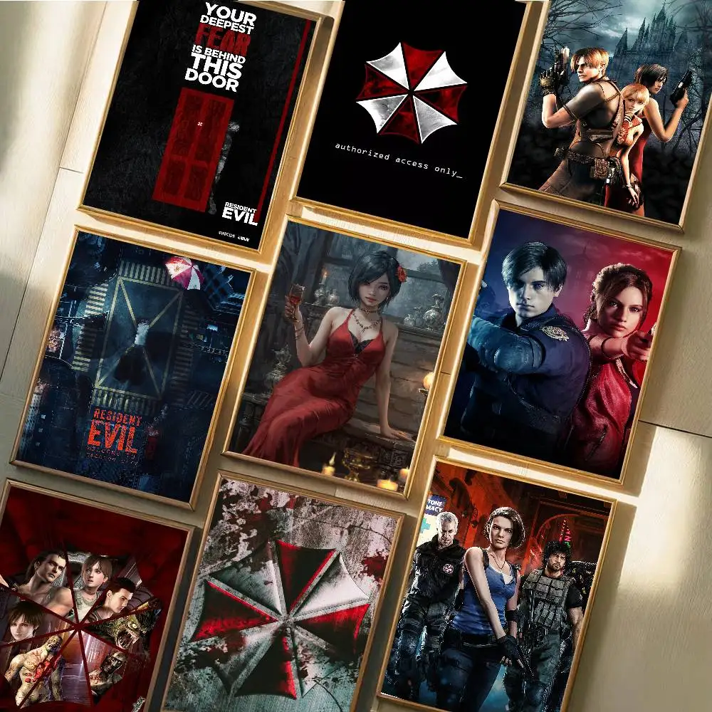 Resident Evil Welcome To Raccoon City Poster Art With Prints Home Bedroom Living Room Decoration Gift