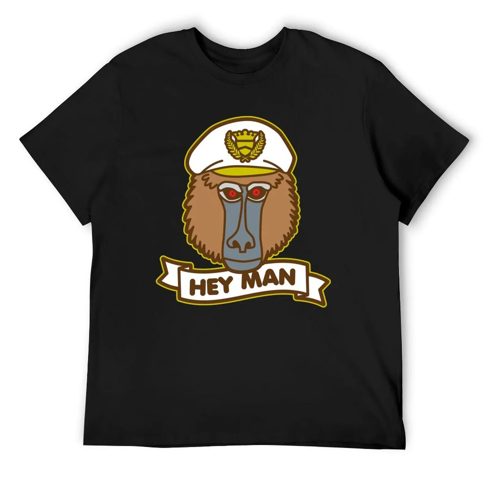 

Hey Man Baboon T-Shirt vintage t shirts blue lock summer top summer tops heavy weight t shirts for men