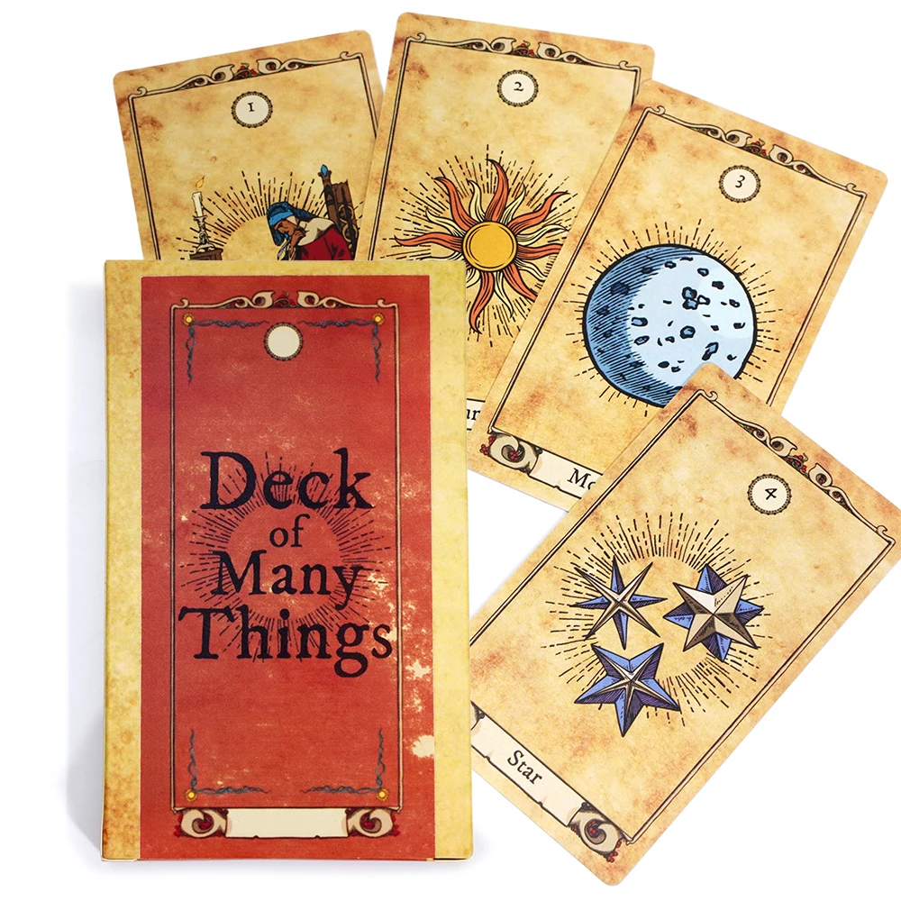 Baralho de muitas coisas jogo de cartas o melhor adereço de mesa completo 22 cartas baralho de muitas coisas adiciona e camada extra de pan de excitação