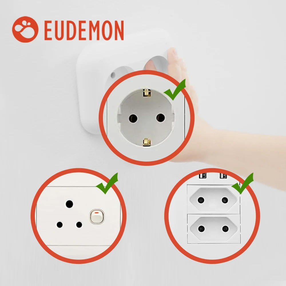 EUDEMON – housses de protection pour prise de courant universelle, Anti-électrique, pour bébé, chili/brésil, ue, 20 pièces