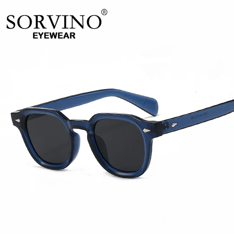 

SORVINO Classic Brand Designer Round Sunglasses Men Women UV400 Sun Protection High Quality Rice Nail Shades lunette de soleil