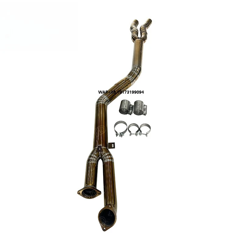 

Высокопроизводительная титановая выхлопная система для G80 M3 G82 M4, труба 89 мм, с клапанами, центральный выход, четыре насадки, титан