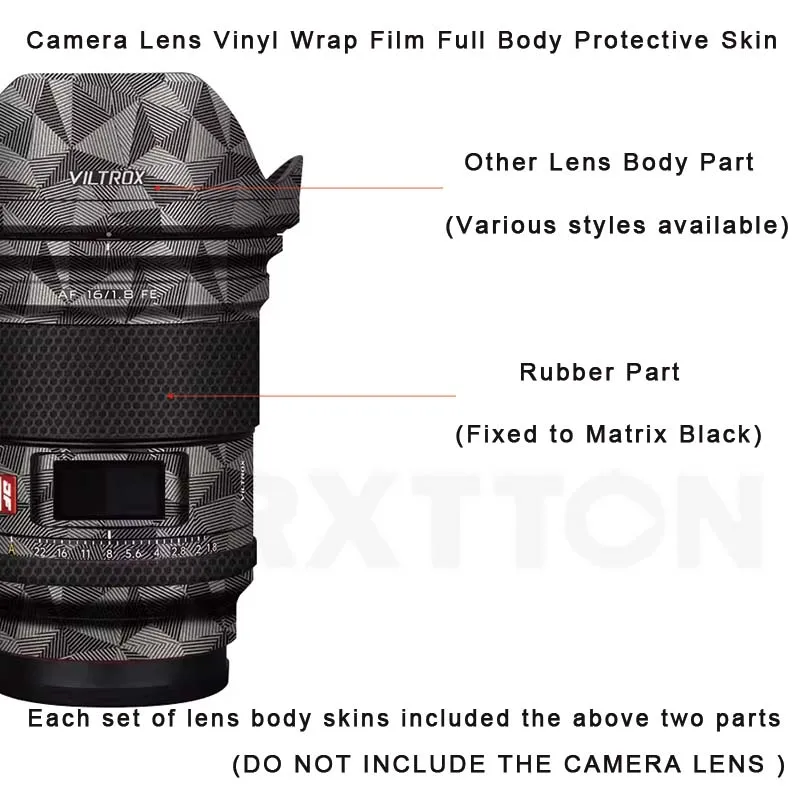 For Viltrox AF 16mm F1.8 FE Decal Skin Anti-Scratch Vinyl Wrap Film Camera Body Protective Sticker Coat for Sony Mount 16 1.8