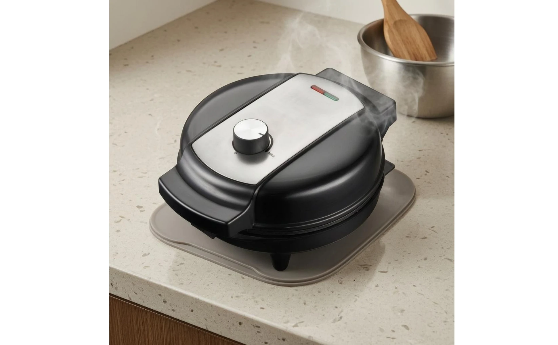Electric Waffle Maker Temperature Control Dial Nonstick Waffle Maker