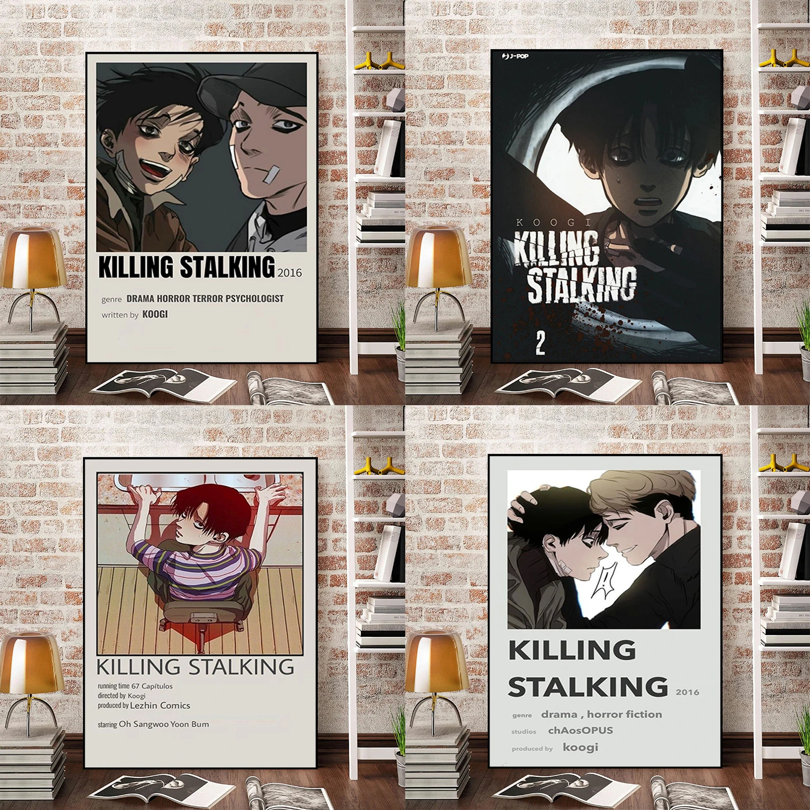 K-Killing S-Stalking Decoration Home Decorations Posters for Wall Art Canvas Painting Interior Paintings Poster Anime Room Decor