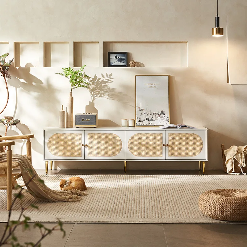 #Modern Nordic Design Living Room & Bedroom Solid Wood Durable Washable Storage TV Cabinet with Eco-Friendly Features
