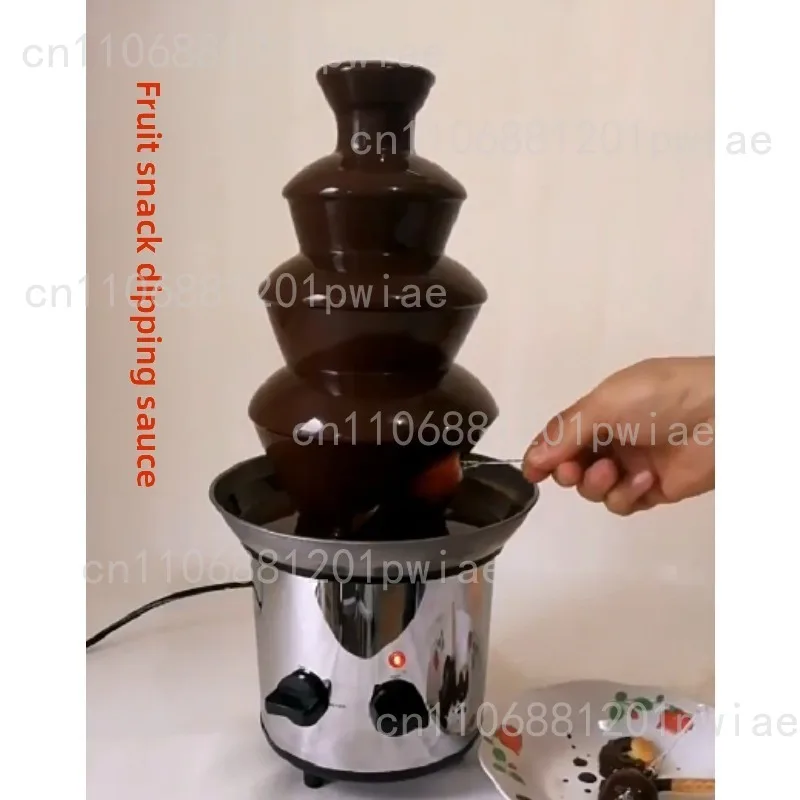 

4-уровневая машина для шоколадного фонтана своими руками — автоматическая плавильная башня для вечеринок, домашнего использования, фондю из шоколадной лавы и демонстрации десертов