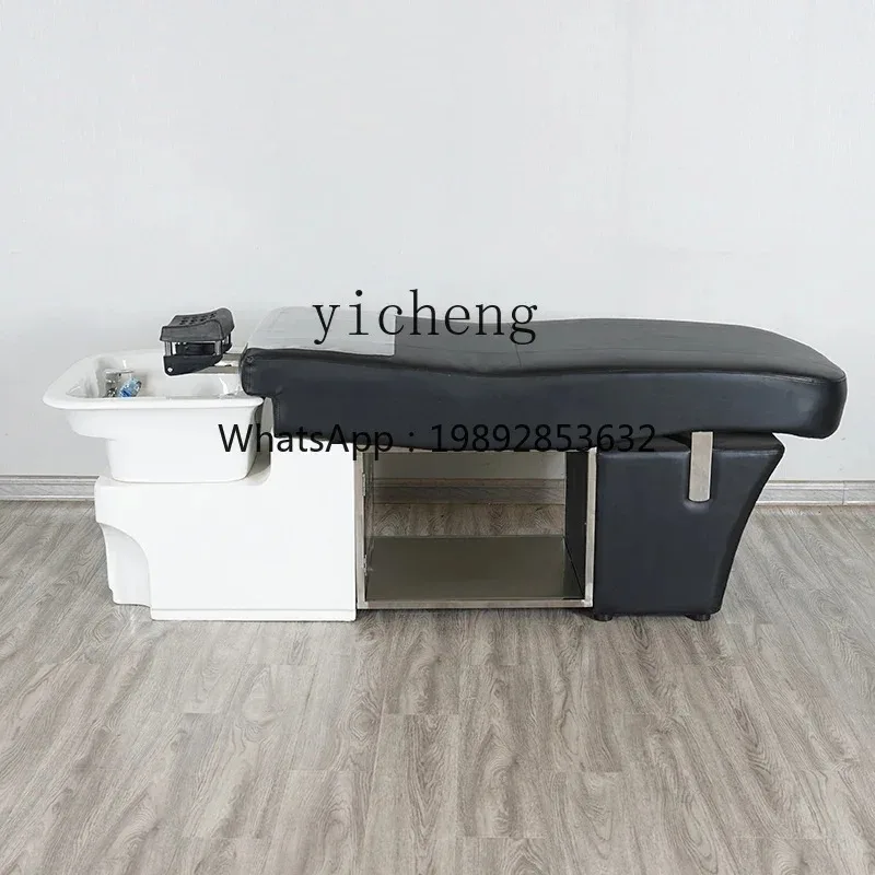 MR-1 barber shop shampoo bed hair salon special with fumigation water circulation full lying one hair salon massage flush bed