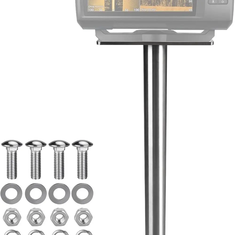 

Крепление эхолота с удлинителем 17,72 дюйма для лодки, крепление глубиномера из нержавеющей стали 304 для эхолота от 5 до 16 дюймов, совместимо с