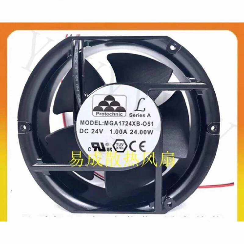 

Y+ FOR Protechnic MGA1724XB-O51 17251 DC24V 1A 24W 17CM Inverter Cooling Fan