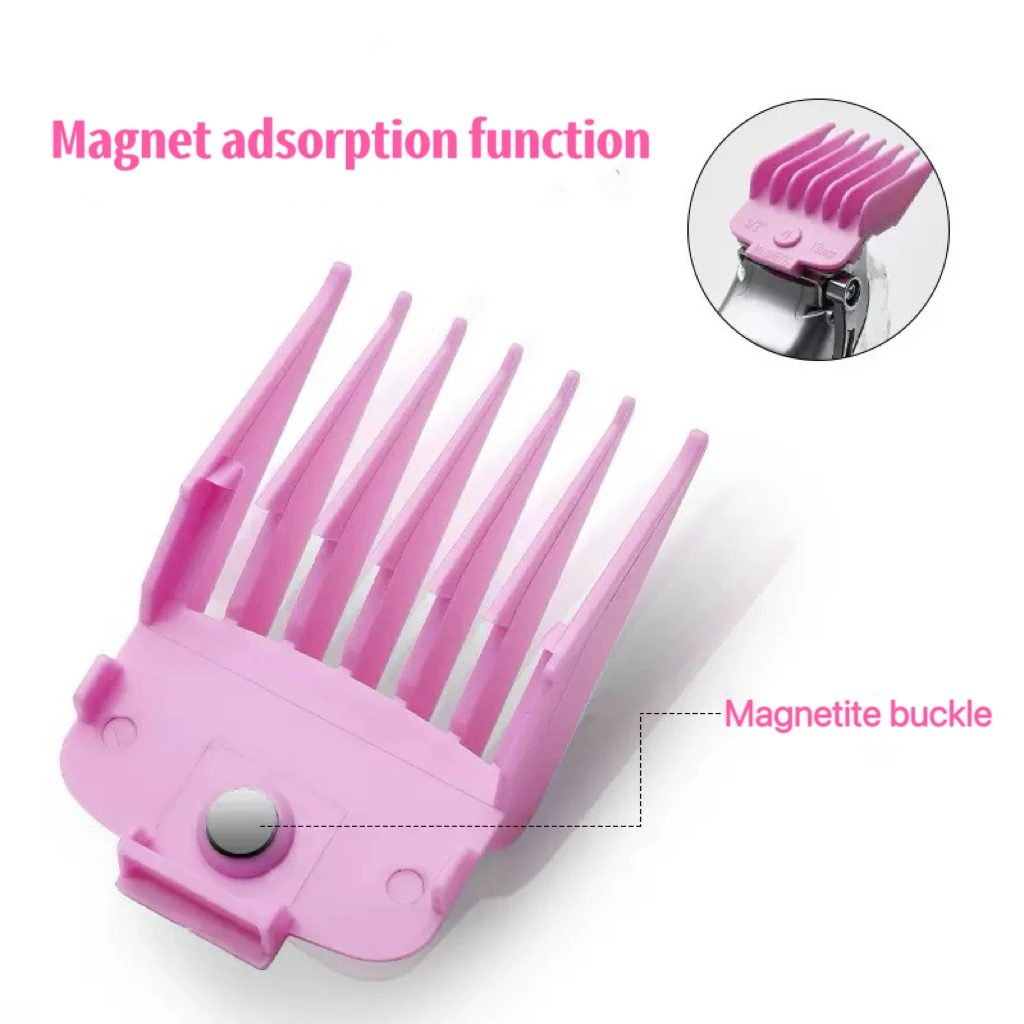 ماكينة قص الشعر الكهربائية المغناطيسية، مشط الحلاقة، أدوات الشعر، ماكينة قص الشعر، مشط تحديد المواقع، حارس مغناطيسي، أسود ولون
