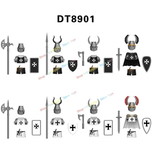 Serie mittelalterlicher Ritterfiguren Baublöcke, Kriegersoldaten, Krankenhaus Herz von Leo, Teutonic Knight Batalha Pastor, Geschenk des Kindes, DT8901 6 Hauptverkäufe LEGO Coracao - №6