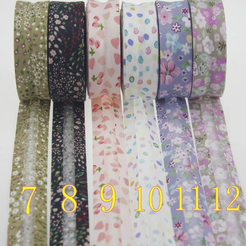 Single Fold Cotton bias tape, 25mm(1 \