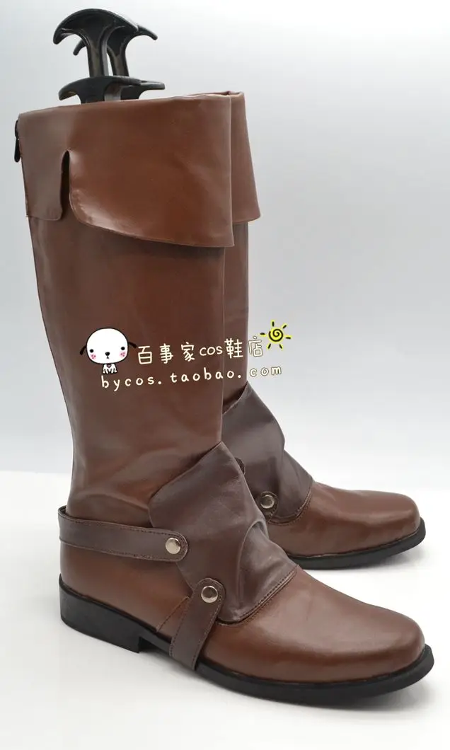 Flynn Rider Cosplay Shoes Anime Boots Halloween Carnival Christmas Shoes