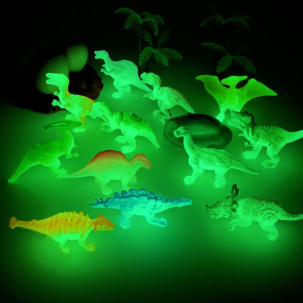 Mini Dinossauros Luminosos, Brinquedos Brilham no Escuro, Trate Kids Birthday Party Favors, Presente de Menino e Menina, Ornamento de Presentes, 20 pcs, 10pcs