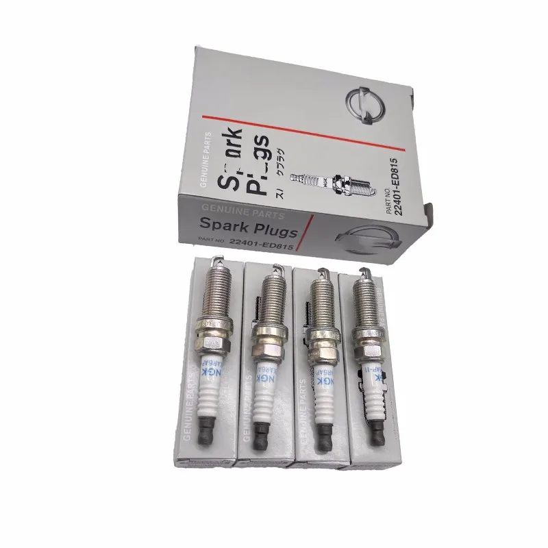 For NISSAN  SUNNY LIVINA ALTIMA QASHQAI TIIDA X-TRAIL  KICKS Original Factory Double Iridium Gold  Spark Plug  4pcs