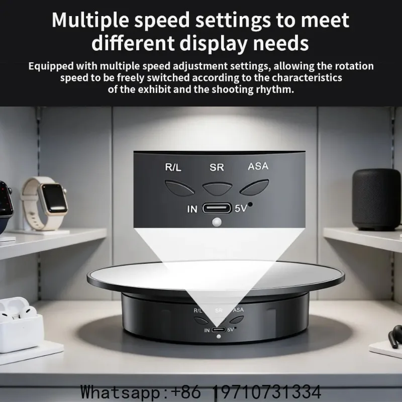 Hot Selling Protable 360 Degree Electric Rotating Display Stand Turntable for Photography Products Exhibition