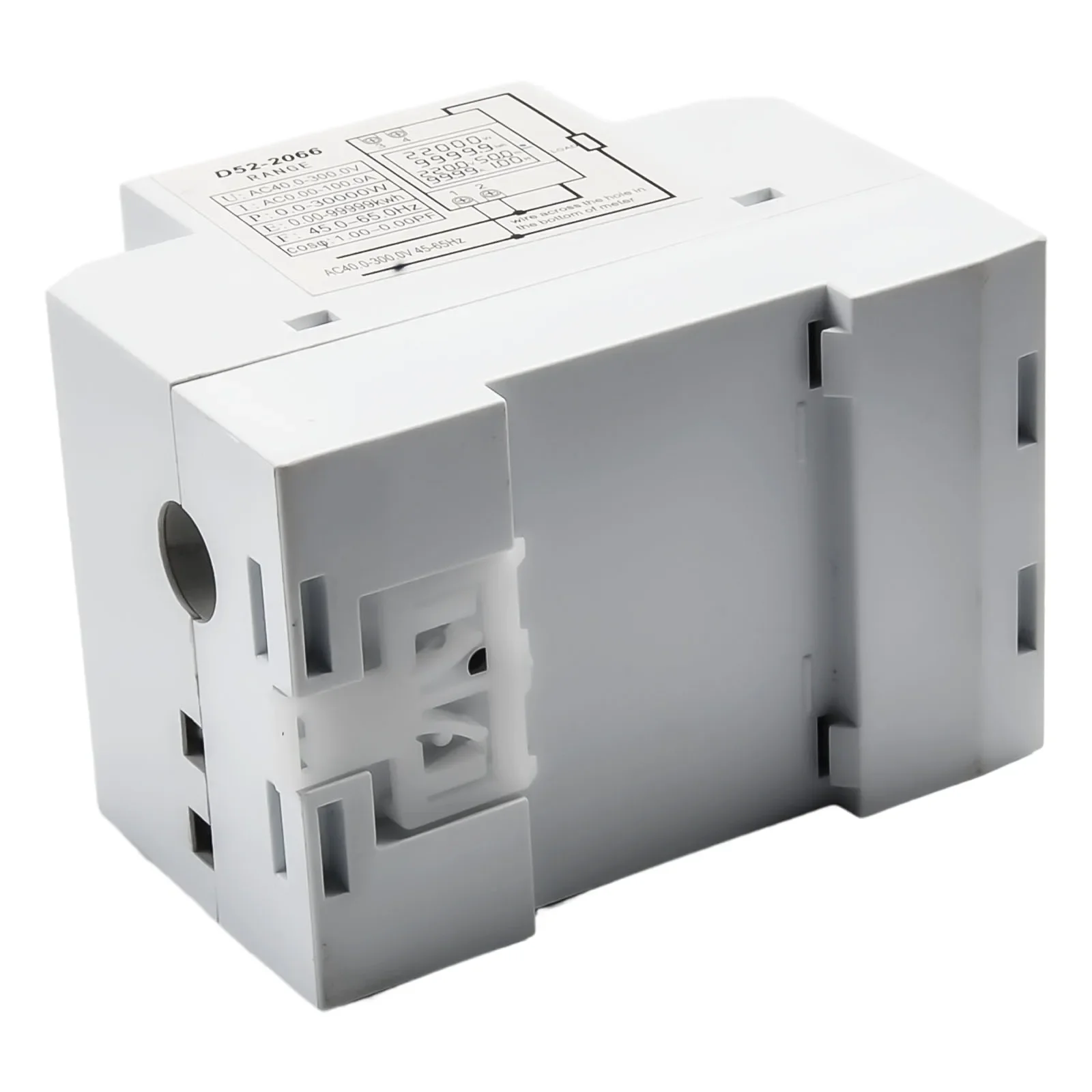 

Displays DIN Rail AC Power Meter. LCD Energy Meter AC Power Meter Din Rail High-Precision Integrated Current Transformer