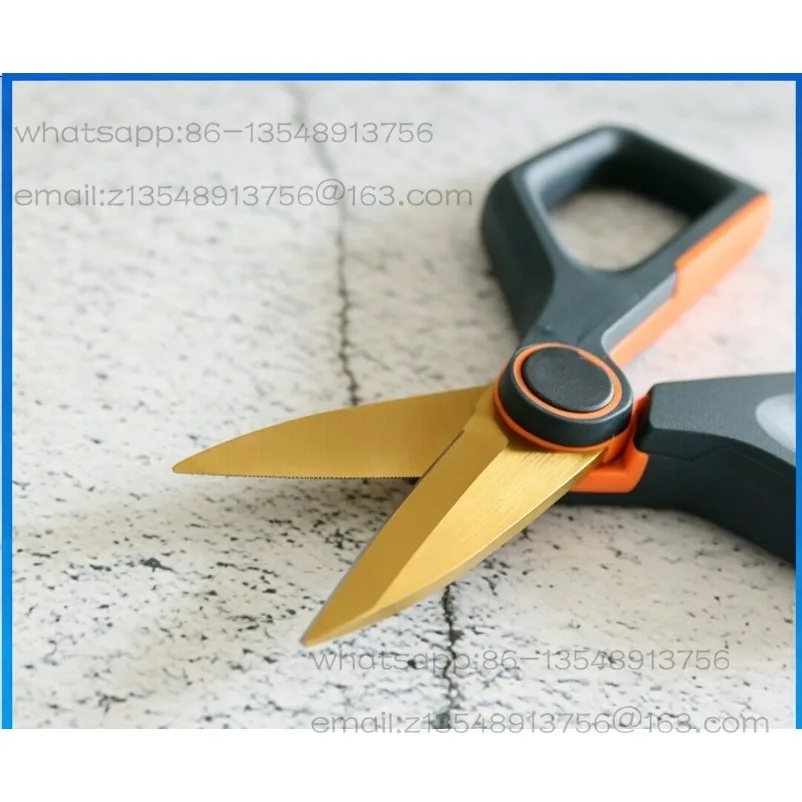Electrical shears with two-component grip and wire shears, coated 140mm