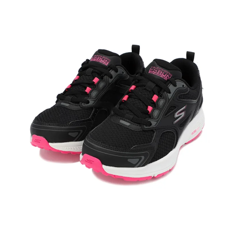 Genuine Stylish Skechers Women's Cushioned Running Casual Shoes 128075-BKPK