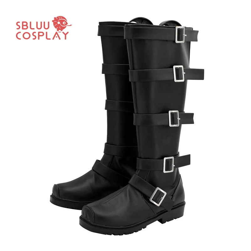 

SBluuCosplay Clown Girl Black Cosplay Shoes Halloween Party Custom Made Boots