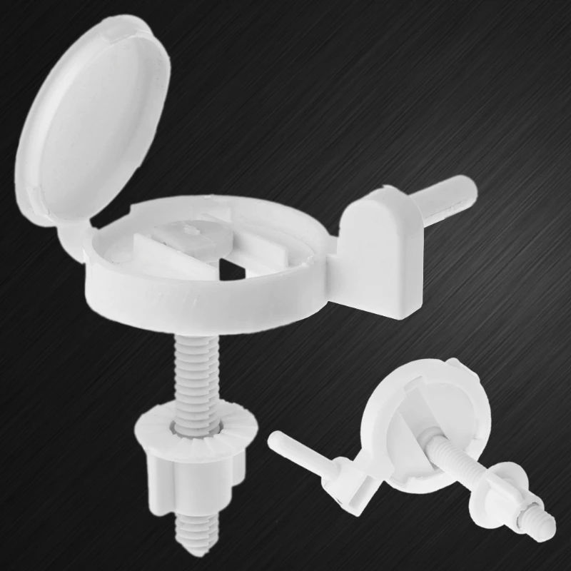 2pcs Plastic Toilet for Seat Screws Fixings Fit Toilet Seats Hinges Repair Tools Drop Shipping