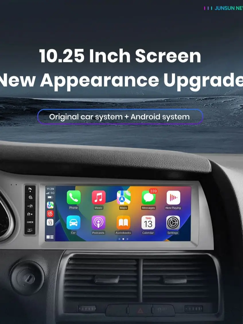 Junsun Linux / Android Bildschirm-Upgrade-Autoradio für Audi Q7 4L 2006-2015 MMI 2G MMI 3G Kabelloses CarPlay Android Auto WiFi GPS-Navigation Autoradio Touchscreen