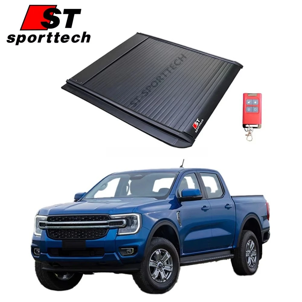 

Truck Aluminum Alloy Waterproof Electric 4x4 Pickup Retractable Tonneau Cover for Ranger / Ranger Wildtrak